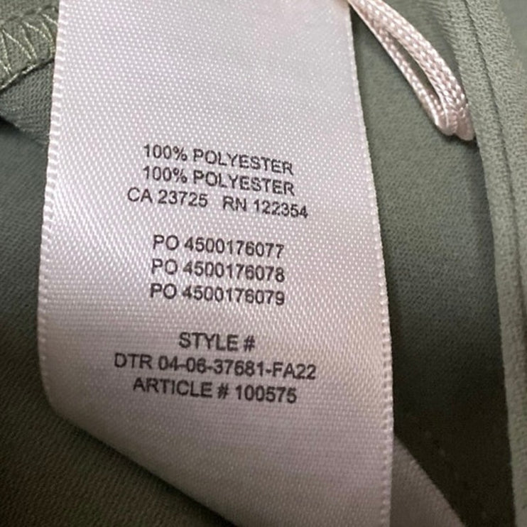 Aritzia Wilfred Olive Green High Waisted Flared Bootcut Trousers Dress Pants 4