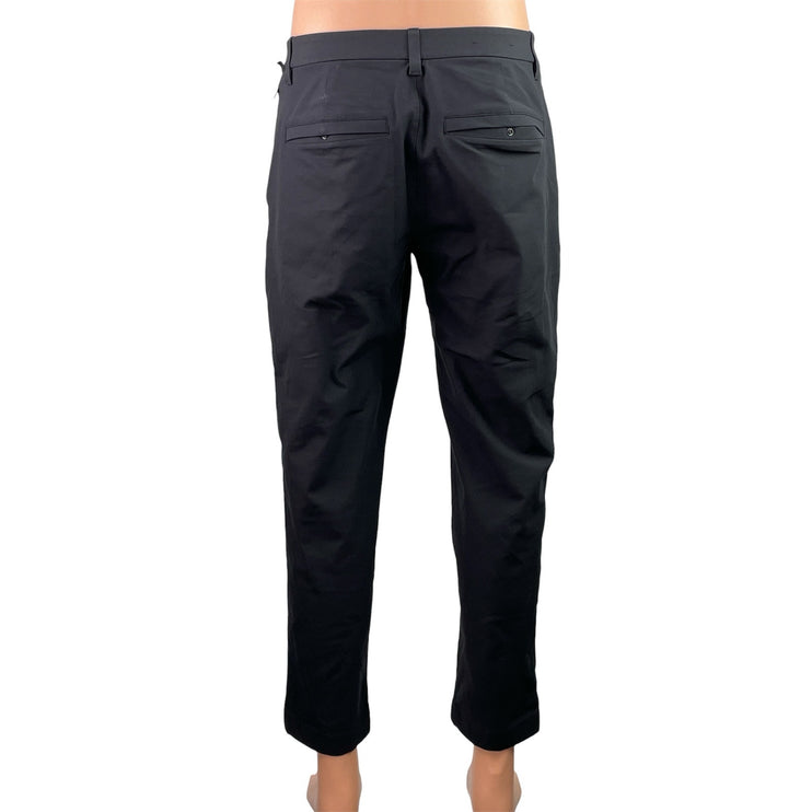 Lululemon Men's Black Straight Leg Ankle Chino Khaki Trousers Pants Size M