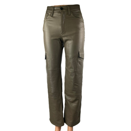 Abercrombie & Fitch The 90s Relaxed High Rise Taupe Coated Denim Jeans Size 24