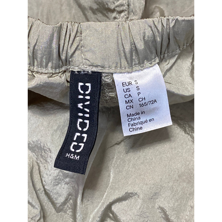 H&M Women's Gray High Rise Adjustable Parachute Baggy Jogger Trousers Pants Sz S
