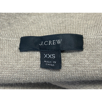 J.Crew Camille Beige Tan Shrunken Long Sleeve Sweater Blazer Coat Jacket Sz XXS