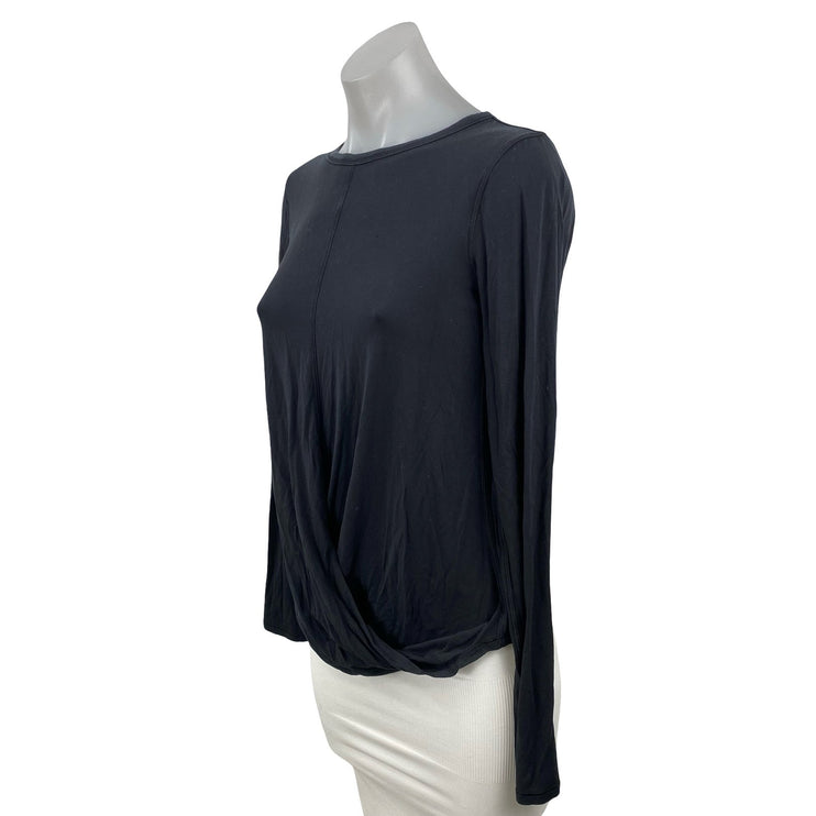 Lululemon Serene Saturday Women's Black Crew Neck Long Sleeve Tee T-Shirt Top 4