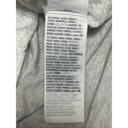 Abercrombie & Fitch Womens Gray Floral Lace Embroidered Half Sleeve Blouse Top S