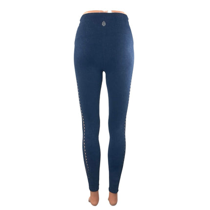 Free People Movement Running Through My Mind Blue Yoga Leggings Pants Size S