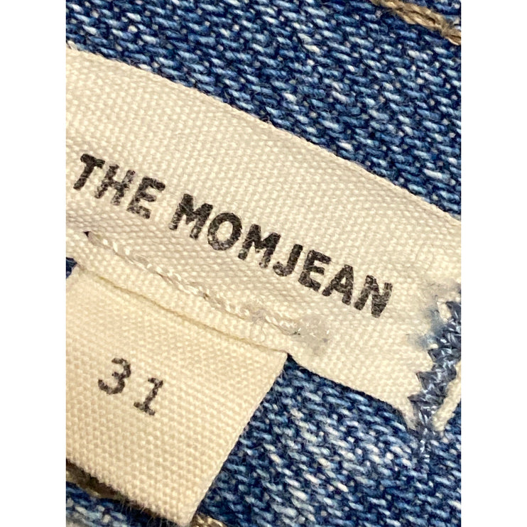 Madewell Darted Distressed High Rise Utility Barrel Mom Denim Jeans Pants Sz 31