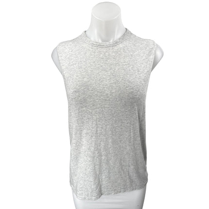 Skims Women's Gray Sleeveless Knit Activewear Fitness Gym Muscle Tee Tank Top XS
