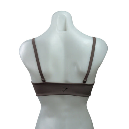 Gymshark Elevate Twist Front Green & Tan Bundle Lot of 2 Sports Bra Tank Top S