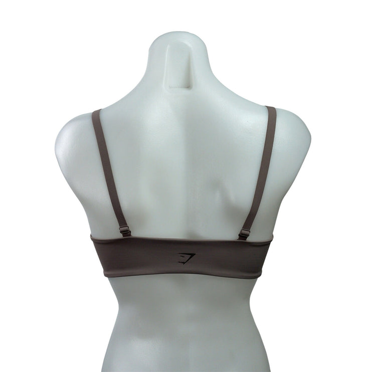 Gymshark Elevate Twist Front Green & Tan Bundle Lot of 2 Sports Bra Tank Top S