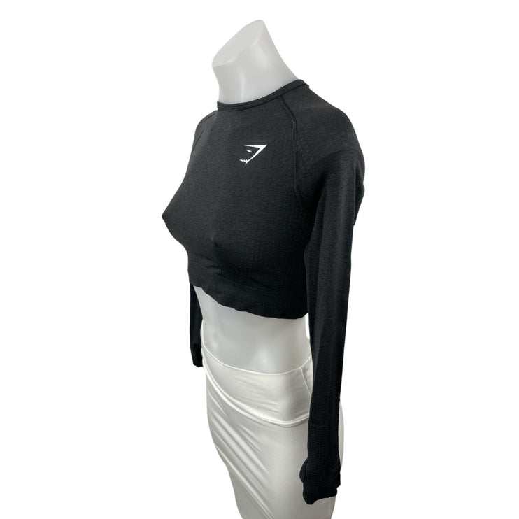 Gymshark Vital Seamless 2.0 Long Sleeve Crop Gym Athletic Activewear Shirt Top S