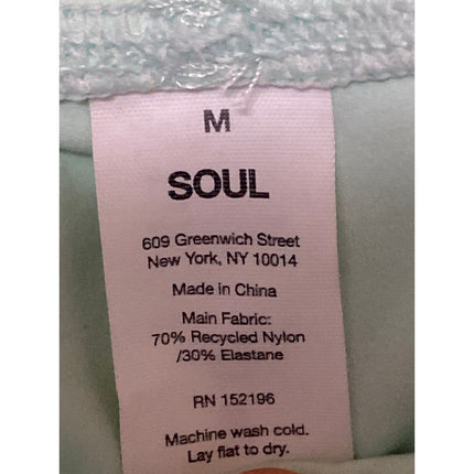 Soul Women's Mint Green High Waisted Yoga Workout Athletic Leggings Pants Size M