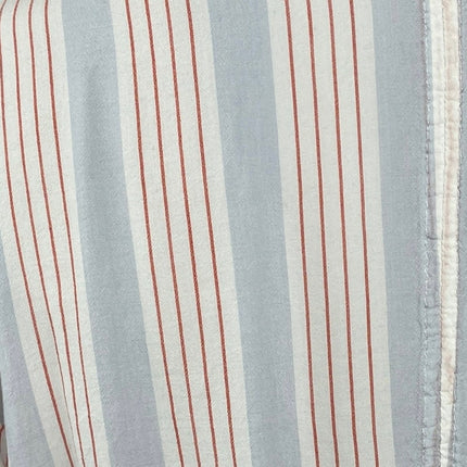 Daze Women's Blue Striped Long Sleeve Tie Back Button Down Shirt Top Size XS