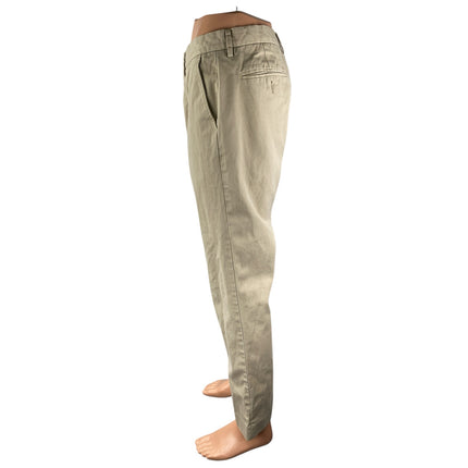 J.Crew Bowery Men's Beige High Rise Slim Straight Chino Trouser Dress Pants 33