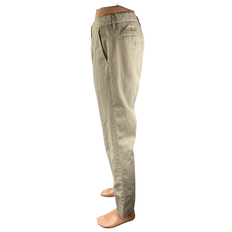 J.Crew Bowery Men's Beige High Rise Slim Straight Chino Trouser Dress Pants 33