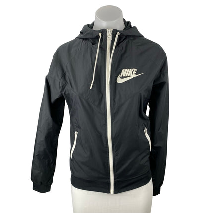 Nike Sportswear Windrunner Black Athletic Activewear Hooded Sweatshirt Jacket S