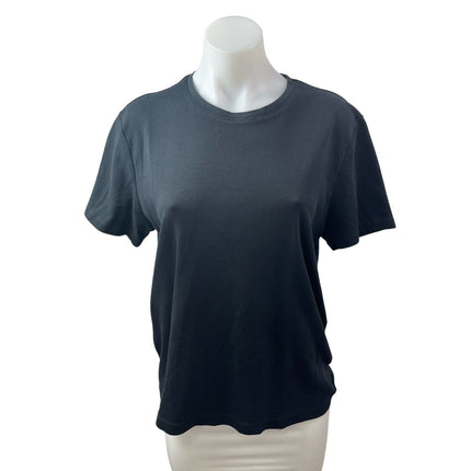 Banana Republic Women's Black Short Sleeve Crew Neck T Shirt Tee Top Size M