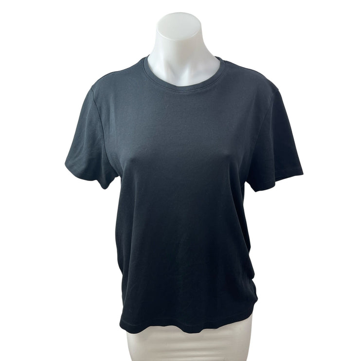 Banana Republic Women's Black Short Sleeve Crew Neck T Shirt Tee Top Size M