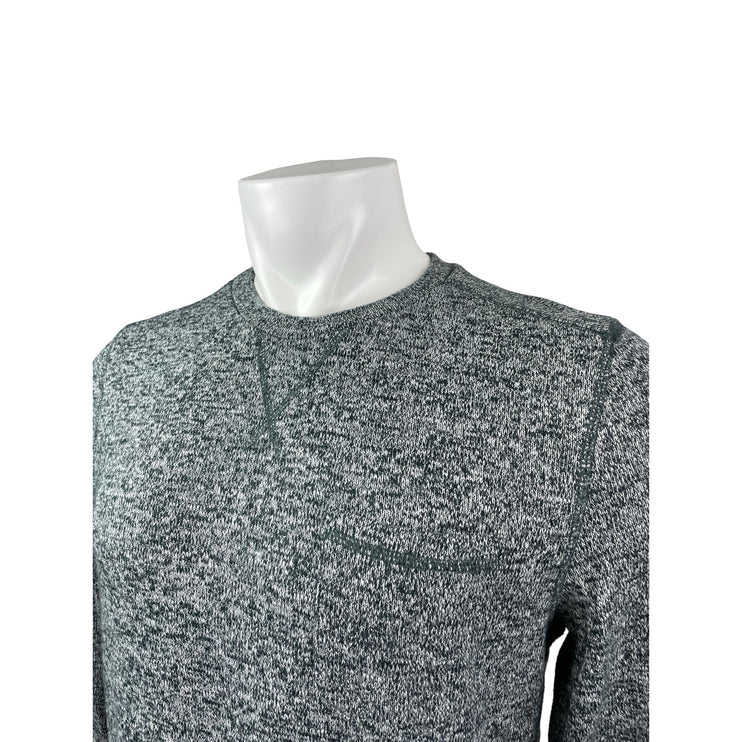 Topman Men's Gray Heather Long Sleeve Crew Neck Knit Pocket Sweater Top Size M