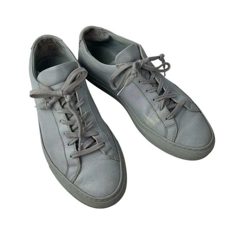 Common Projects Achilles Men's White Leather Lace Up Low Top Sneakers Shoes 4.5