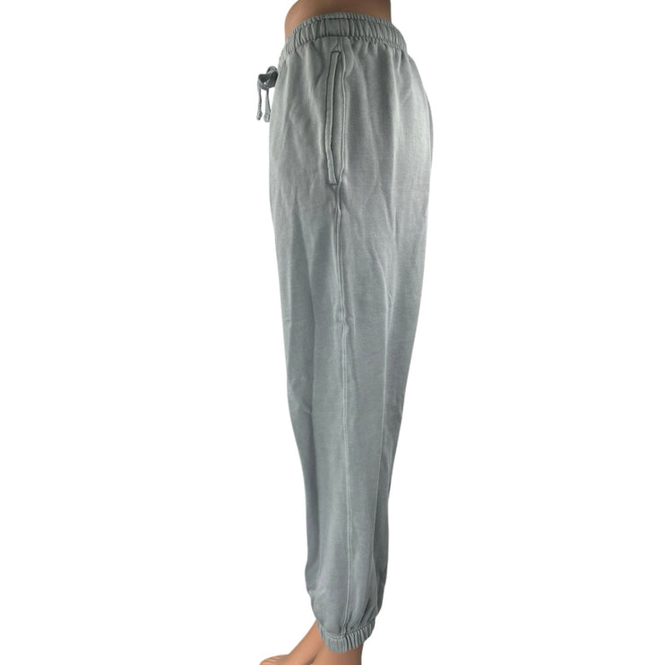 Aeropostale Women's Gray Fleece High Waisted Tapered Jogger Sweat Pants Size S