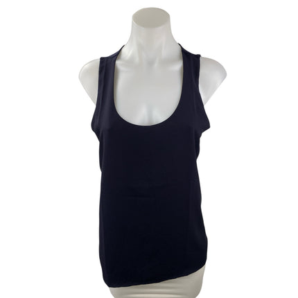 Ann Taylor Navy Blue Scoop Neck Sleeveless Cami Camisole Active Tank Top Size M