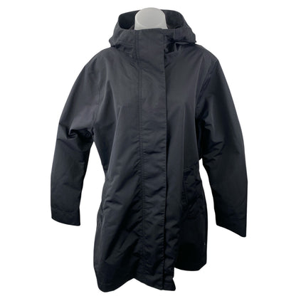 Athleta Women's Black Long Sleeve Hooded Hiking Hunting Athletic Coat Jacket XL