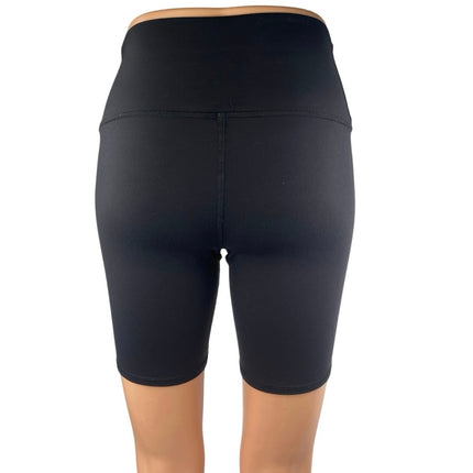 Alo Yoga Women's Black Mid Rise Workout Running Athletic Biker Shorts Size M