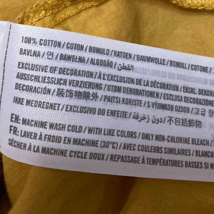 Abercrombie & Fitch Yellow Sleeveless Crochet Peplum Crop Blouse Tank Top Sz XS