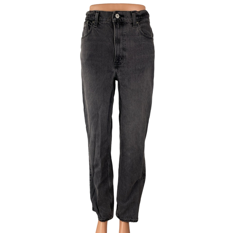 Abercrombie & Fitch The 90s Straight Ultra High Rise Black Denim Jeans Size 27