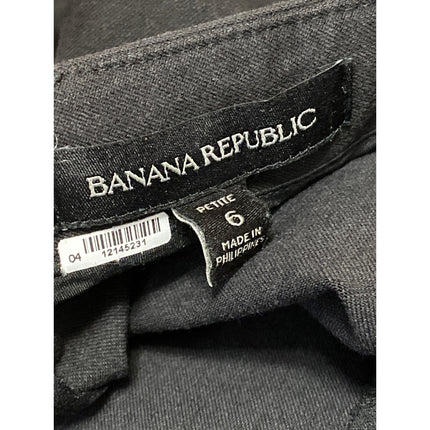 Banana Republic Women's Black High Waisted Zip Pencil Mini Skirt Size 6 Petite