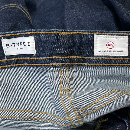 Adriano Goldschmied B-Type I Blue Dark Wash Slim Straight Denim Jeans Pants 29