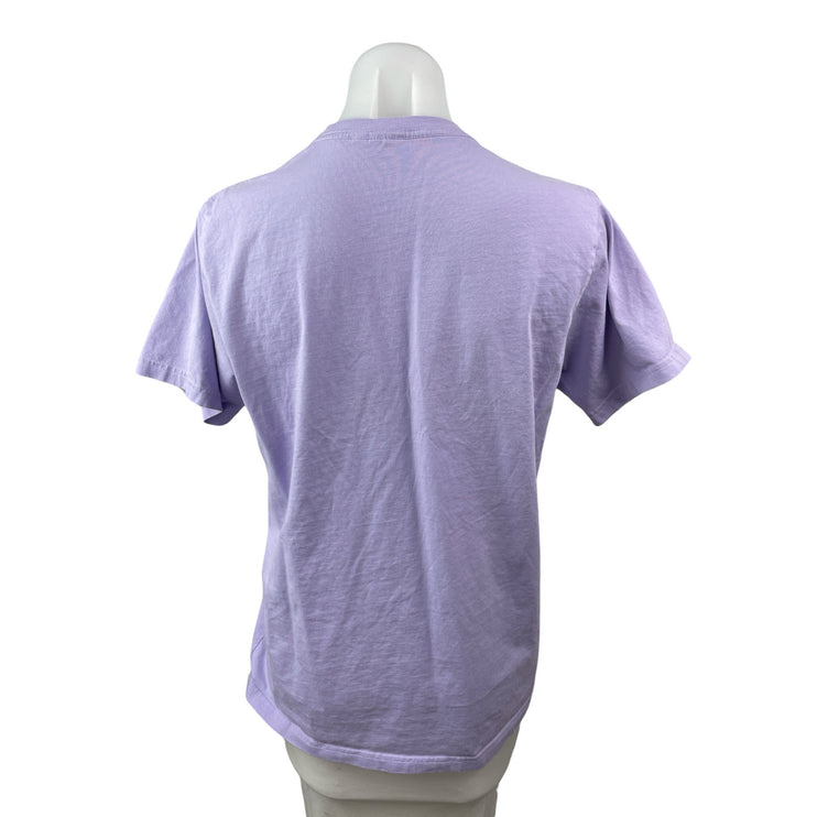 Its Heey Purple Lilac Don't Hate Meditate Short Sleeve T Shirt Tee Top Size S
