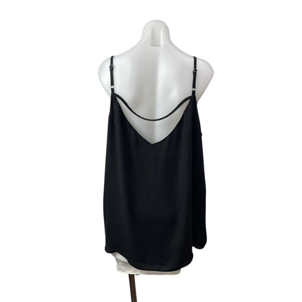 Ann Taylor LOFT Women's Black Sleeveless V Neck Cami Camisole Tank Blouse Top 20