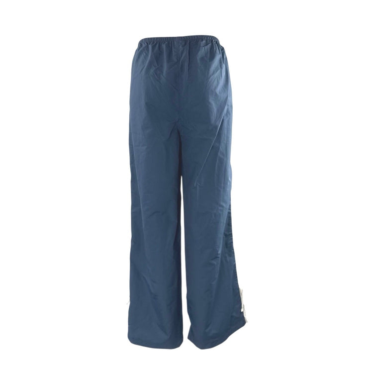 NEW Pacsun Women's Blue Side Stripe High Rise Wide Leg Baggy Track Pants Size M