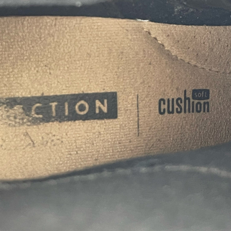 Clarks Sashlin Vita Women's Black Suede Round Toe Zip Chelsea Ankle Boots Size 8