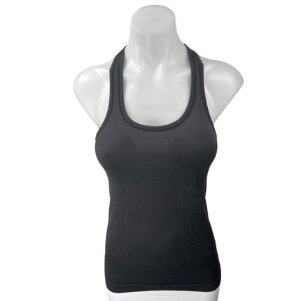 Lululemon Women's Black Padded Stretch Racerback Yoga Athletic Tank Top Size 4