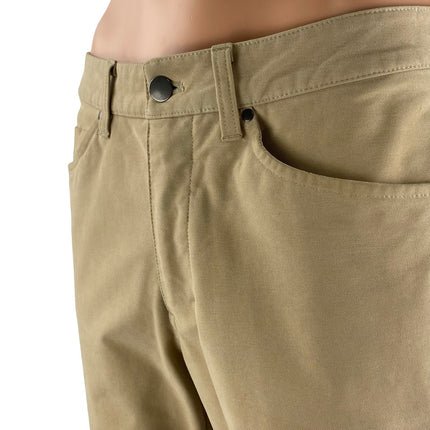 Lululemon Commission Men's High Rise Straight Chino Khaki Denim Jeans Pants 32