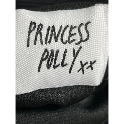 Princess Polly Black Ribbed Knit Sleeveless Sculpt Cami Tank Tank Top Size 4