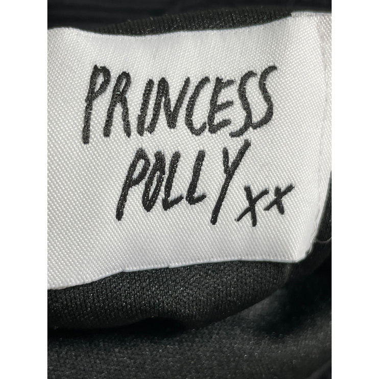 Princess Polly Black Ribbed Knit Sleeveless Sculpt Cami Tank Tank Top Size 4