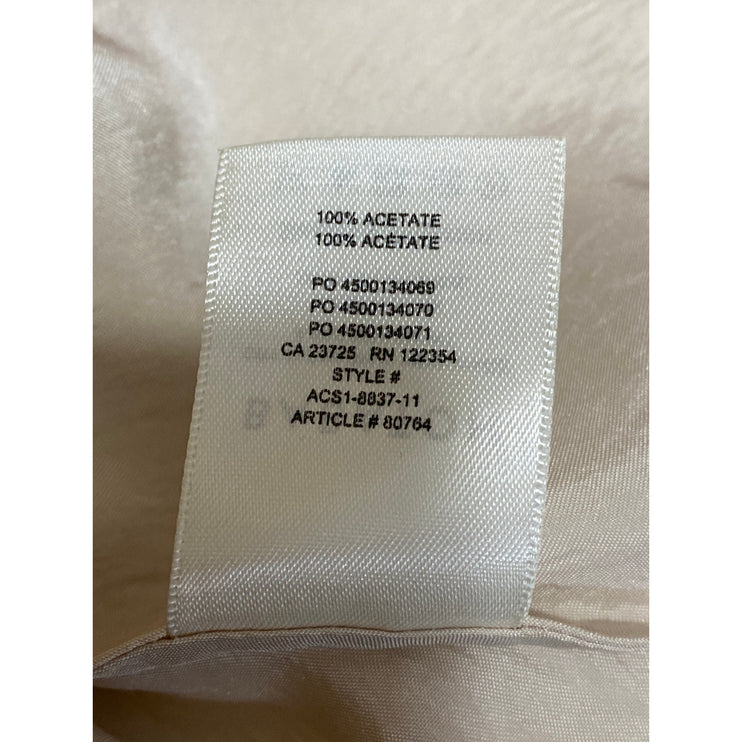 Aritzia Babaton Caspar Satin V Neck Sleeveless Midi Tank Sheath Slip Dress Sz S