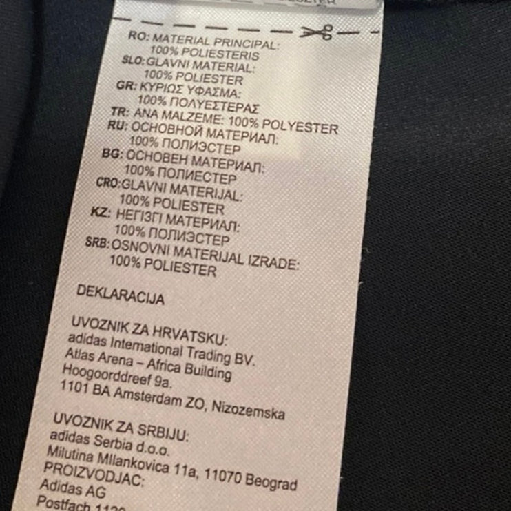 Adidas 3 Stripes Women's Black Short Sleeve Crew Neck Midi Shift Dress Size S