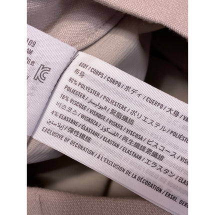 Abercrombie & Fitch Women's Beige Pleated High Rise Wide Leg Trousers Pants 30