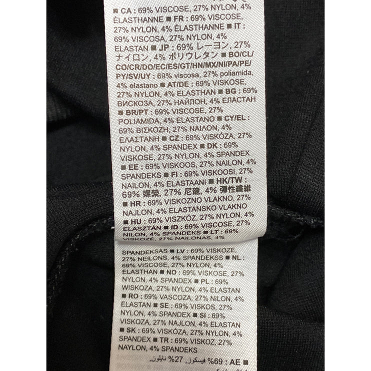 Gap Ponte Capri Women's Black High Rise Pleated Cropped Trousers Pants Sz S Tall