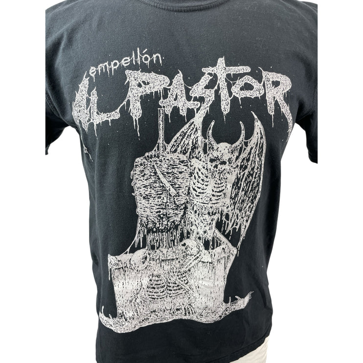 Empellón Al Pastor Demon Trompo Men's Black Graphic Crewneck T Shirt Tee Top M