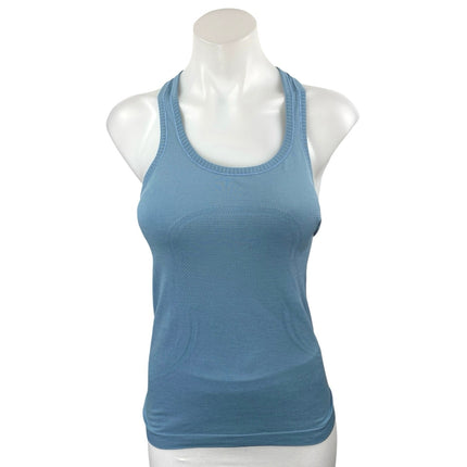 Lululemon Swiftly Tech Blue Sleeveless Knit Racerback Athletic Tank Top Size 4