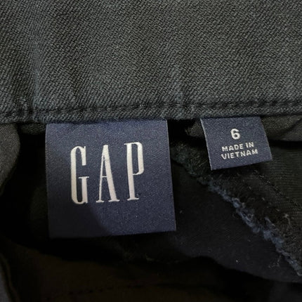 Gap Women's Black Stretch Pleated Flared Bootcut Trouser Dress Pants Size 6