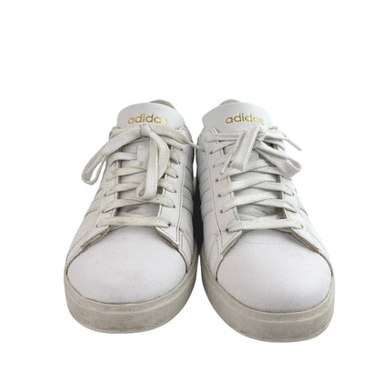 Adidas Grand Court 2.0 Women's White Gold Lace Up Athletic Sneaker Shoes Sz 7.5