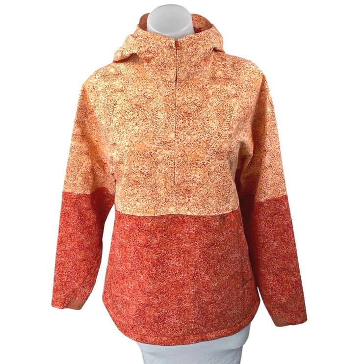 Outdoor Voices Rectrek Orange Pebbled Canyon Hoodie Hooded Anorak Jacket Size XS