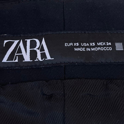 Zara Black Strapless Sleeveless Button Bustier Corset Bandeau Tube Tank Top XS