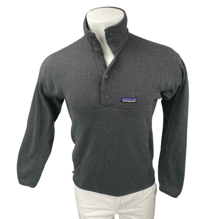 Patagonia Marsupial Men's Black Snap-T Long Sleeve Fleece Sweatshirt Sweater XS