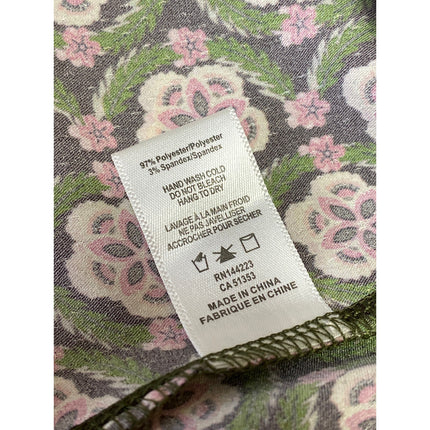 NEW Bishop + Young Adria Multicolor Floral Ruched Sleeveless Cami Tank Dress M